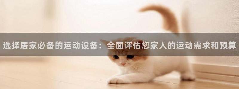fb体育集团官网首页：选择居家必备的运动设备：全面评